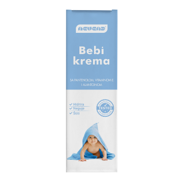 Crema pentru bebelusi cu Pantenol si Alantoina, Blue, 75 ml, Nevena