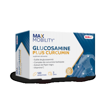 Dr. Max Glucosamine Plus Curcumin, 120 comprimate filmate