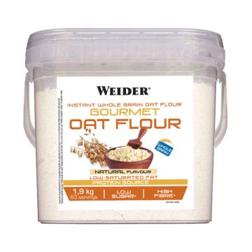 Faina de ovaz fara aroma Gourmet Oat Flour, 1900g, Weider