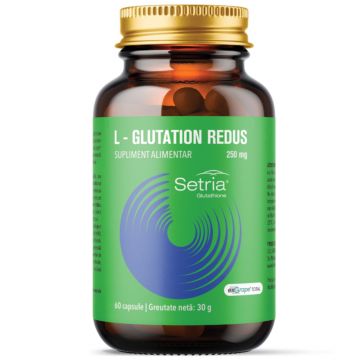 L-Glutation Redus Setria 250mg, 60 capsule, Laboratoarele Remedia