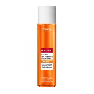 Lotiune tonica exfolianta cu vitamina C Revitalift Laser, 180ml, L'Oreal Paris