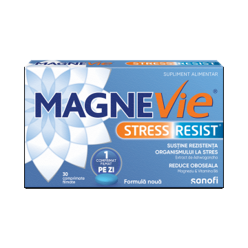 MagneVie Stress Resist Ashwagandha, 30 comprimate filmate, Sanofi