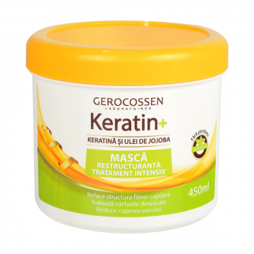 Masca restructuranta intensiv keratina si ulei de jojoba, 450ml, Gerocossen