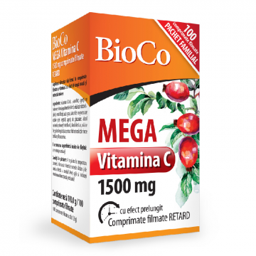 Mega Vitamina C, 100 comprimate, BioCo