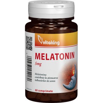 Melatonina 5mg, 60 comprimate, Vitaking