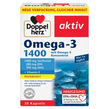 Omega-3 1400 mg, 30 capsule, Doppelherz