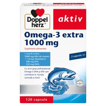 Omega 3 extra 1000 mg, 120 capsule, Doppelherz