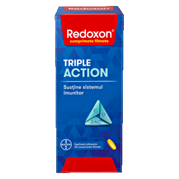 Redoxon Triple Action, 30 comprimate filmate, Bayer