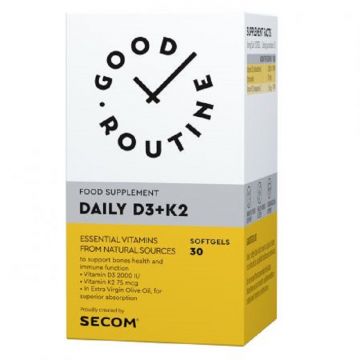 Secom Good Routine Daily D3+K2 30 capsule