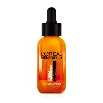 Serum cu vitamina C pentru barbati Men Expert Hydra Energetic, 30ml, L'Oreal Paris