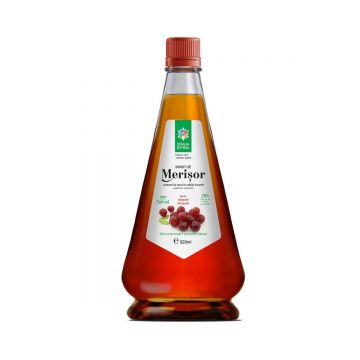 Sirop natural de merisor presat la rece, 520ml, Steaua Divina