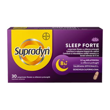 Supradyn Sleep Forte, 30 comprimate filmate, Bayer