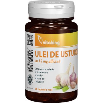 Ulei de usturoi 30mg, 90 capsule moi, Vitaking