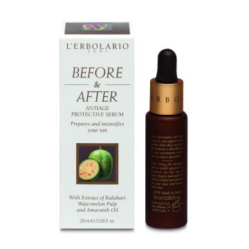 L'Erbolario Ser antiage inainte si dupa expunerea la soare Sun Solara Face Care, 28ml L'Erbolario Ser antiage inainte si dupa expunerea la soare Sun Solara Face Care, 28ml