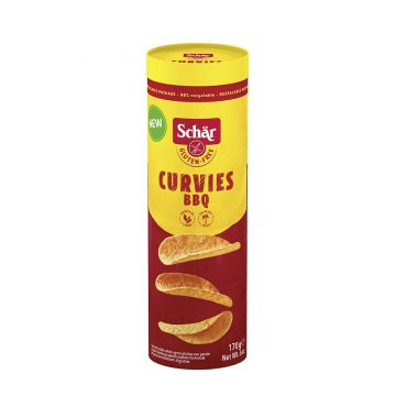 Chipsuri barbeque fara gluten Curvies, 170g, Schar