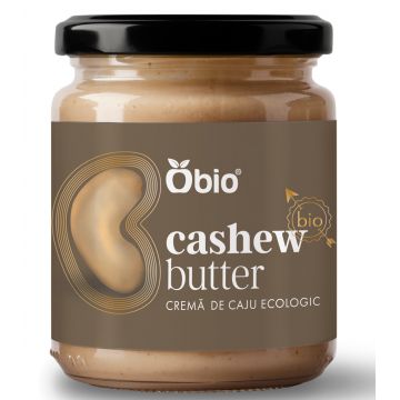 Crema de caju fara gluten si fara sare bio, 250g, Obio