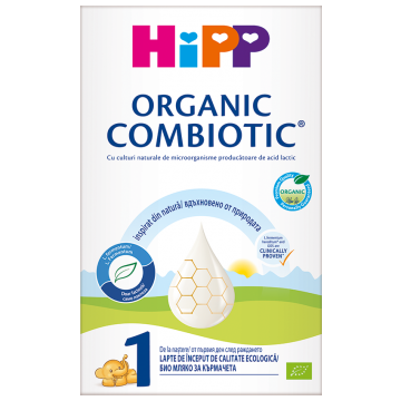 Lapte praf Organic Combiotic 1 incepand de la nastere, 300g, HiPP