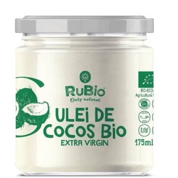 Ulei de cocos extra virgin ecologic, 175ml, Rubio