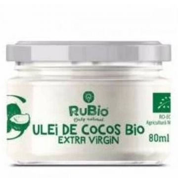 Ulei de cocos extra virgin ecologic, 80ml, Rubio