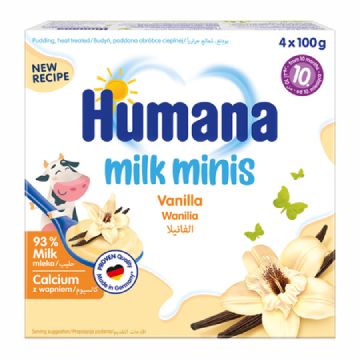 Budinca cu vanilie +10 luni, 4x100g, Humana