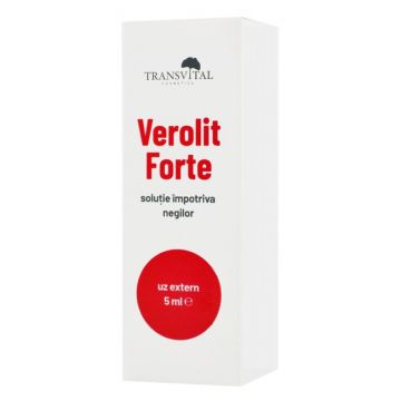 Solutie impotriva negilor Verolit Forte, 5ml, Transvital