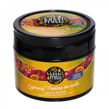 Sugar Scrub de corp Papaya si Tamarillo Tutti Frutti, 300g, Farmona