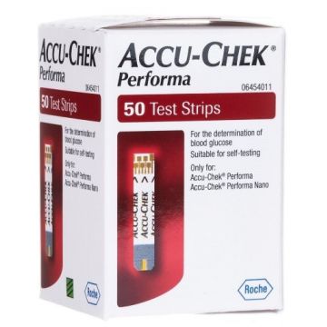 Teste pentru masurarea glicemiei Accu-Chek Performa - 50 bucati