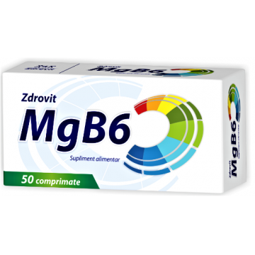 Zdrovit Magneziu + vitamina B6 - 50 comprimate