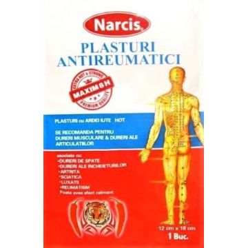 Narcis plasturi antireumatici cu ardei 12cm/18cm - 1 bucata