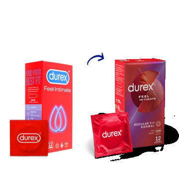 Prezervative Feel Intimate, 12 bucati, Durex