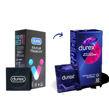 Prezervative Mutual Pleasure, 10 bucati, Durex