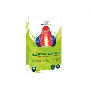 Plasturi cu pelin pentru dureri cervicale, 6 bucati, Smart Touch