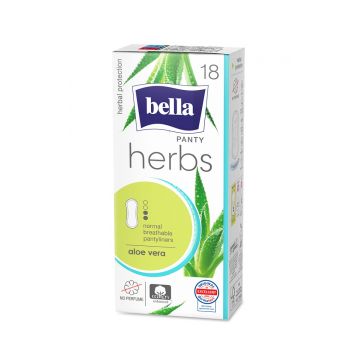 Absorbante Panty Herbs Aloe Vera, 18 bucati, Bella