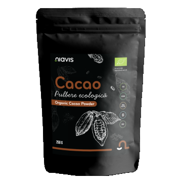 Cacao pulbere raw ecologica, 250g, Niavis