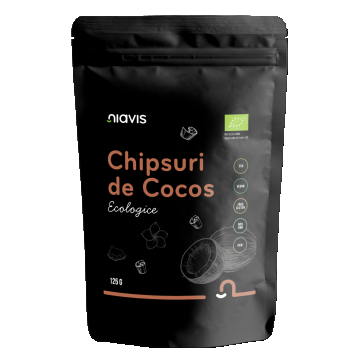 Chipsuri de cocos ecologice, 125g, Niavis