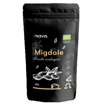 Migdale crude ecologice, 125g, Niavis