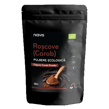 Roscove (Carob) Pulbere ecologica, 250g, Niavis