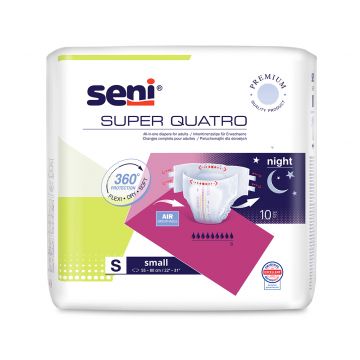 Scutece pentru adulti Super Quatro Small, 10 bucati, Seni