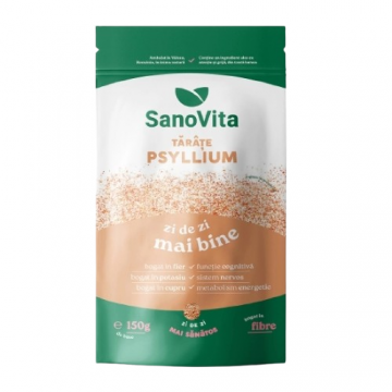 Tarate de Psyllium, 150g, SanoVita